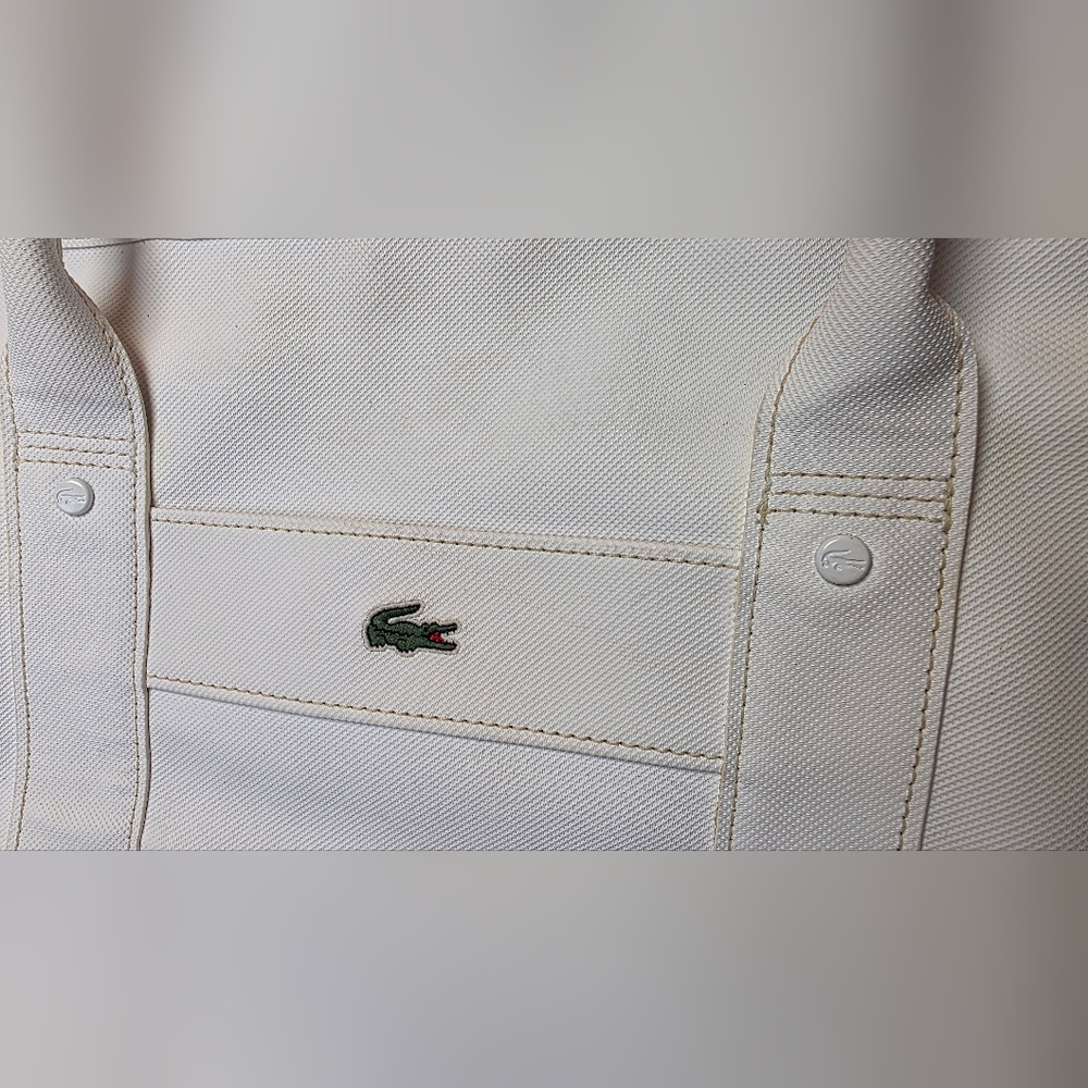 Lacoste Women's Cream Tote Bag - Picture 2 of 15